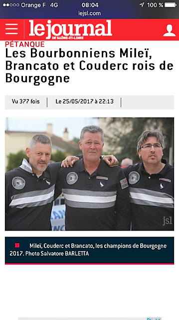Triplette ligue 2017